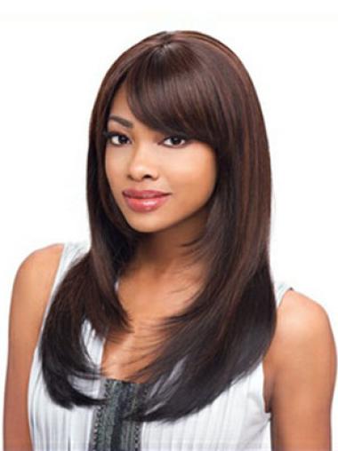 Synthetic Straight Auburn Sassy Long Layered Wigs For Black Women