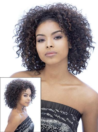 Discount Synthetic Capless For Black Woman Shoulder Length Wigs