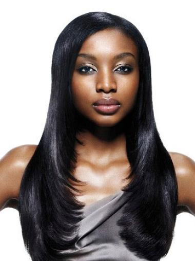 Gorgeous Yaki Black Synthetic African American Capless Wigs