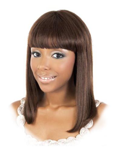 With Bangs Incredible African American Real Human Hair Wigs