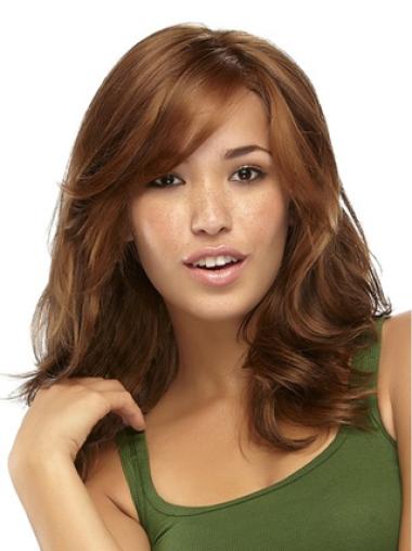 Exquisite Capless Brown Layered Wavy Long Hair Synthetic Wigs