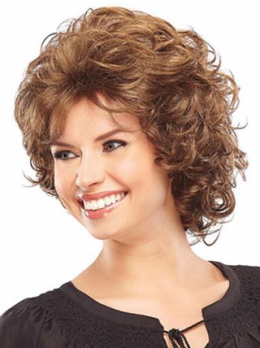 Curly Layered Auburn Durable Classic The Best Synthetic Hair Wigs