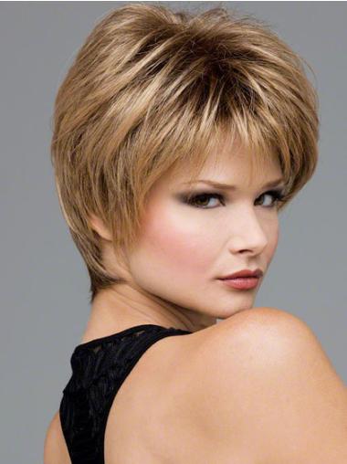 Good Wavy Short Lace Front Blonde Synthetic Wigs