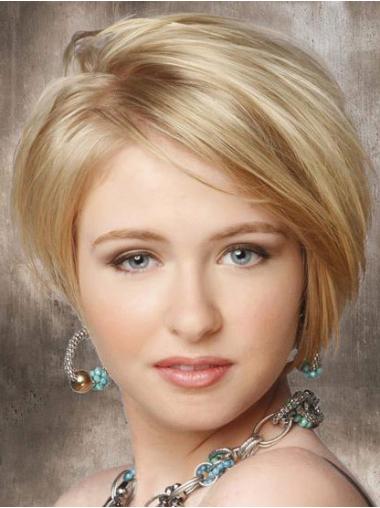 Fabulous Chin Length Without Bangs Straight Lace Front Synthetic Wig