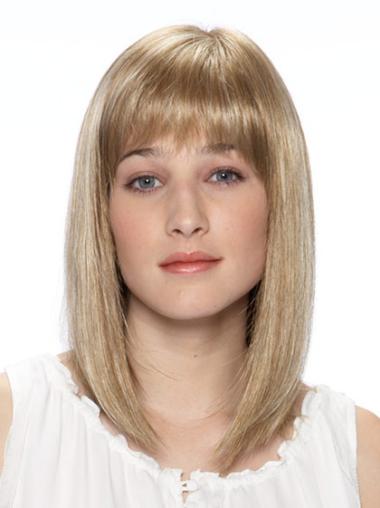 Lace Front Bobs Shoulder Length Natural Synthetic Wig
