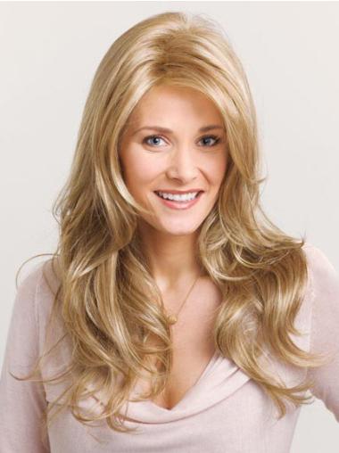Synthetic Lace Front Wavy Great Long Blonde Wig