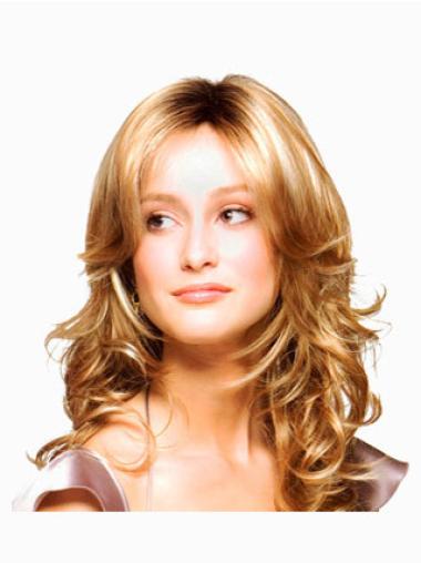Wavy Long Top Blonde Synthetic Lace Wigs