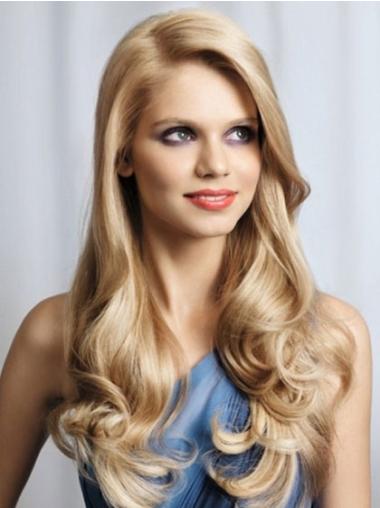 Fashion Lace Front Wavy Without Bangs Cheap Nice Long Wigs