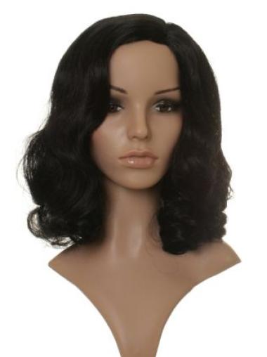 Capless Without Bangs Shoulder Length Beautiful Celebrity Wigs