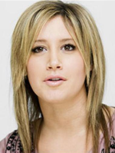 Capless Layered Shoulder Length Sleek Ashley Tisdale Wigs