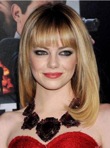 Capless With Bangs 16 Inches Emma Stone Wigs