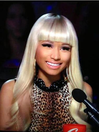 Blonde With Bangs Long Fabulous Nicki Minaj Blonde Wig For Sale