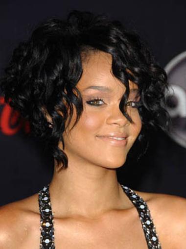 Capless Black Layered No-Fuss New Rihanna Wig Outre