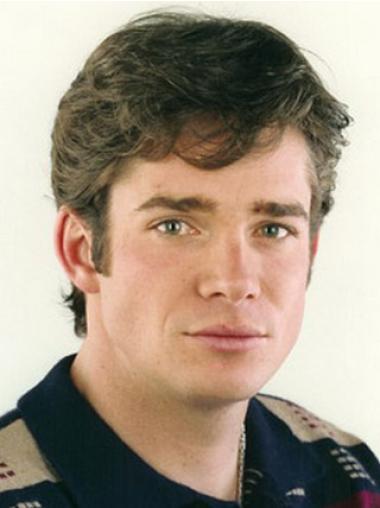 Brown Short Ideal Wave Wig For Men