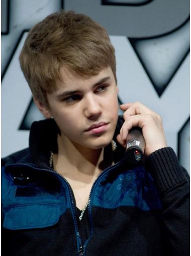 Straight Cropped Gorgeous Short Capless Synthetic Wig For Men