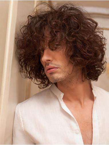 Auburn Short Exquisite Mens Curly Wig