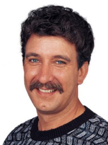 Curly Monofilament Best Men Toupees