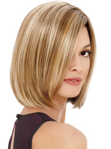 Blonde Chin Length High Quality Bob Affordable Synthetic Lace Front Wigs