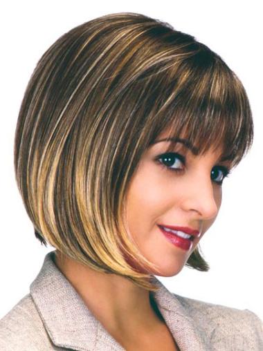 Fabulous Capless Brown Bob Wigs For Women