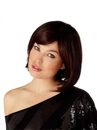 Synthetic Auburn Chin Length Online Women'S Bob Style Wigs