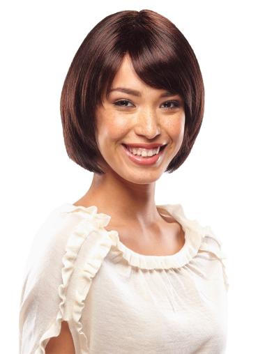 Natural Straight Capless Auburn Short Bobs Wigs