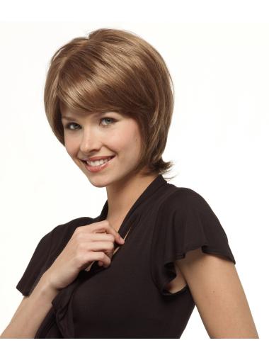 Affordable Capless Brown Bob Straight Short Wigs