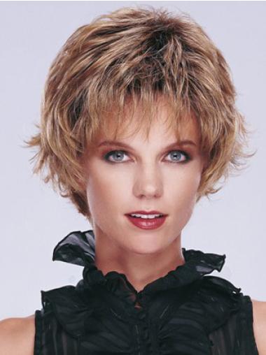 Wavy Capless Layered Short Wavy Wigs