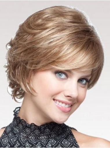 Short Blonde Wavy Classic Synthetic Wig Styles For Women