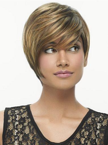 Incredible Straight Bobs Short Brown Wigs