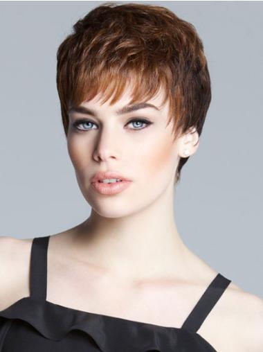 Monofilament Boycuts Cropped 5 Inches Fashionable Short Synthetic Wig