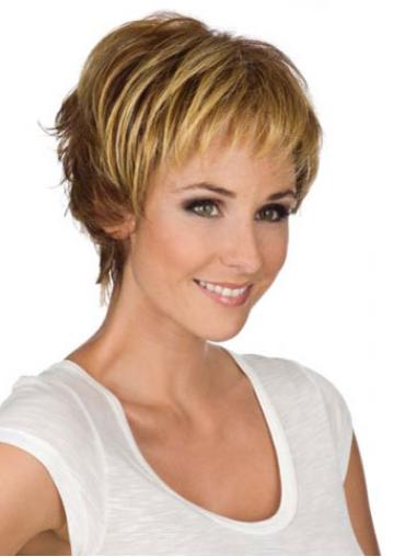 Amazing Synthetic Wavy Monofilament Short Wigs For Women