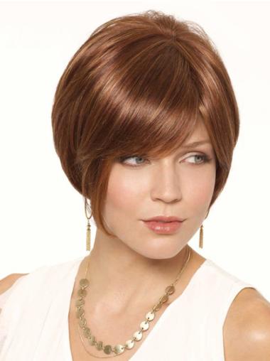 Straight Synthetic 6 Inches Fashion Short Bob Lace Front Wigs