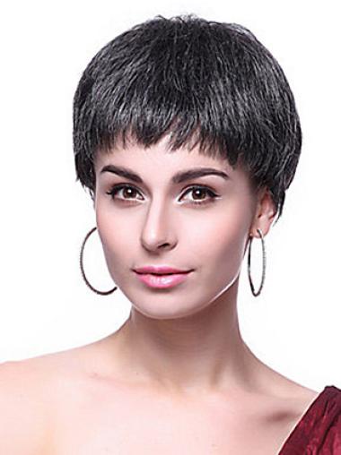 Perfect Synthetic Straight Capless Short Pixie Wigs