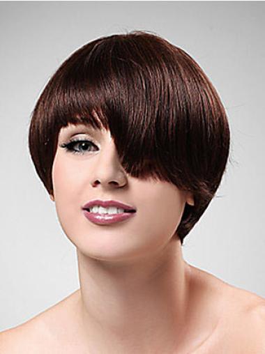 Style Synthetic Straight Auburn Short Wig