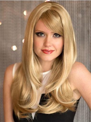 With Bangs Blonde Ideal Very Long Haired Wigs