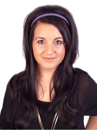 18 Inches Straight Brown Capless Half Wigs Long Hair