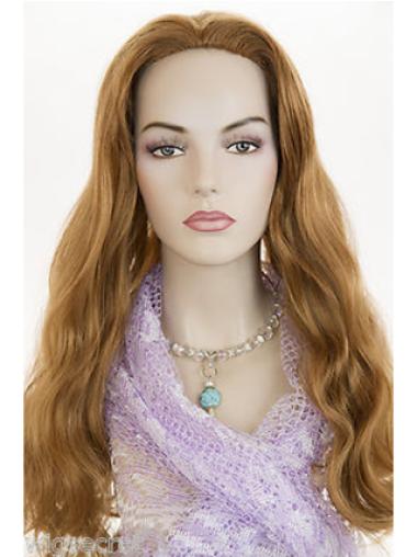 Natural Synthetic Wavy Capless Half Wigs Long