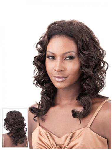 Shoulder Length Discount Curly Human Hair Half Wigs