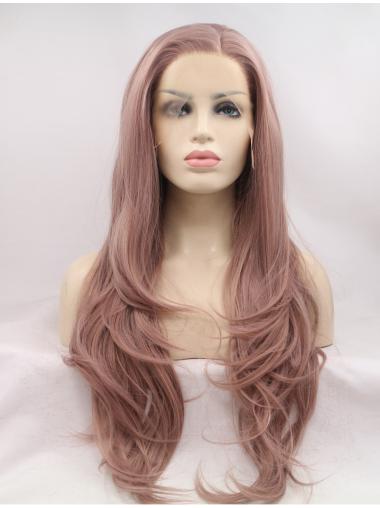26 Inches Great Layered Long Wavy Colorful Lace Front Wigs