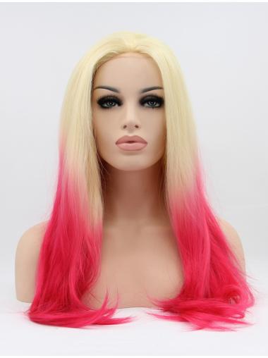Style Without Bangs Long Colorful Best Lace Front Wigs