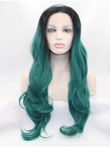 Flexibility Wavy Layered Colorful Wigs Lace Front