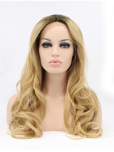 Top Synthetic 17 Inches Colorful Curly Lace Front Wigs