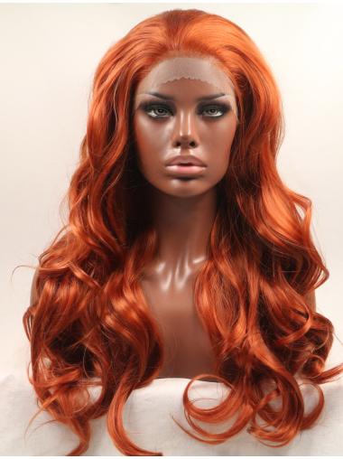 Discount 20 Inches Colorful Lace Front Curly Wigs Without Bangs