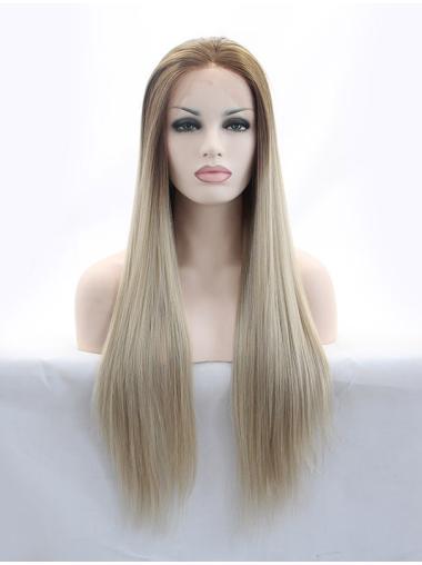 Popular Long Natural Looking Lace Front Wigs Without Bangs