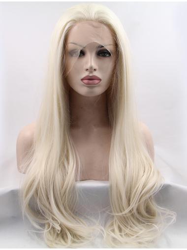 Without Bangs Wavy Lace Front Long Lace Front Wigs