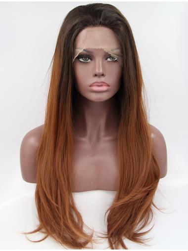Layered Long Wavy Colorful Good Lace Front Wigs