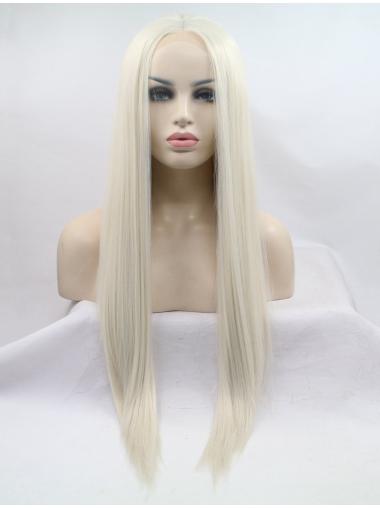 Without Bangs Long Fashionable Best Silk Top Lace Wigs