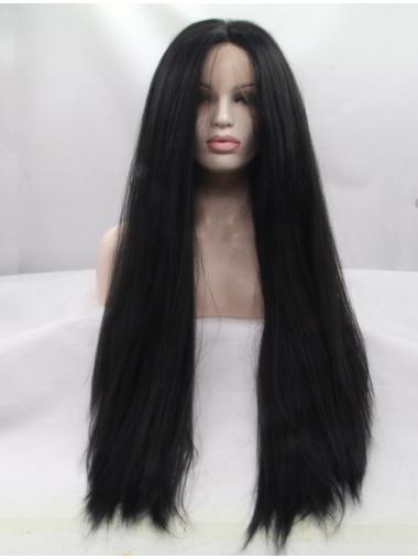 Straight Long 30 Inches High Quality Lace Front Fashion Wigs