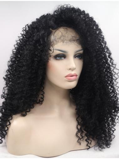 Kinky Long 17 Inches Modern Lace Front Long Wigs