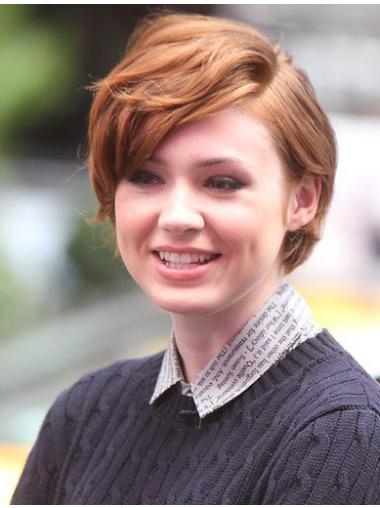8" Wavy Copper Boycuts Online Karen Gillan Wigs